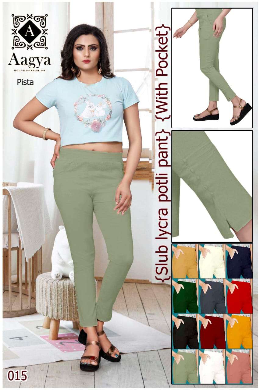 Rutu Fashion Slub Cotton Strachable Lycre ladies Comfort Fit Potli Pant  Trousers & Pants