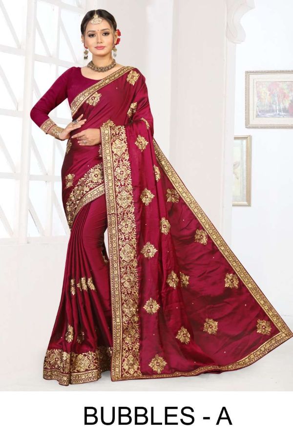 Ranjna Saree Bubbles Indian Wear Hevay Diamond Saree