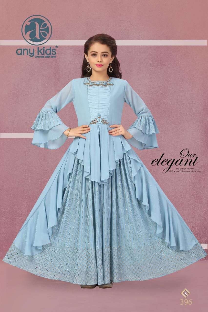 TAPI-022 BY ASLIWHOLESALE DESIGNER FAUX GEORGETTE GOWNS WITH VELVET JACKET