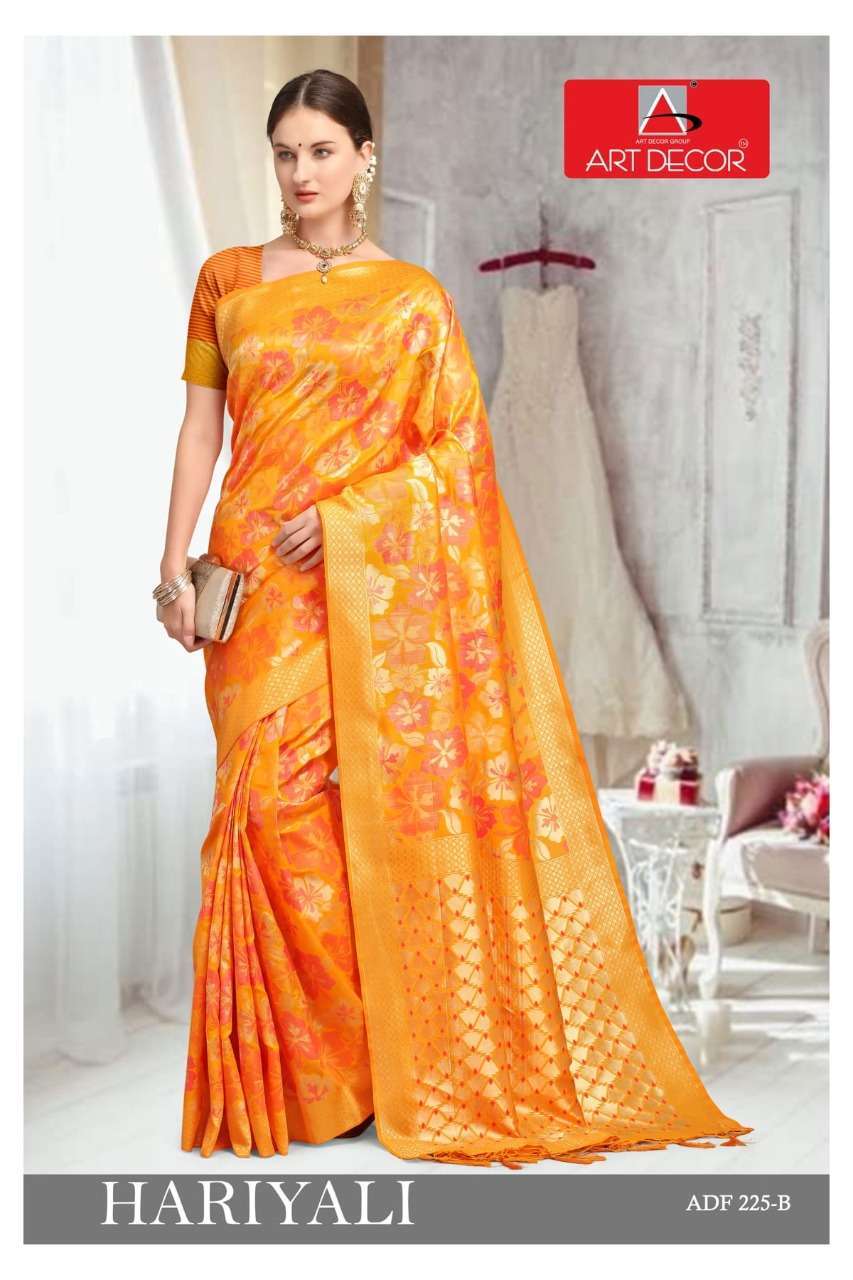ART DECOR HARIYALI COTTON FANCY SARIS WHOLESALE SUPPLIER