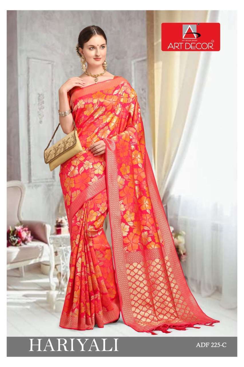 ART DECOR HARIYALI COTTON FANCY SARIS WHOLESALE SUPPLIER