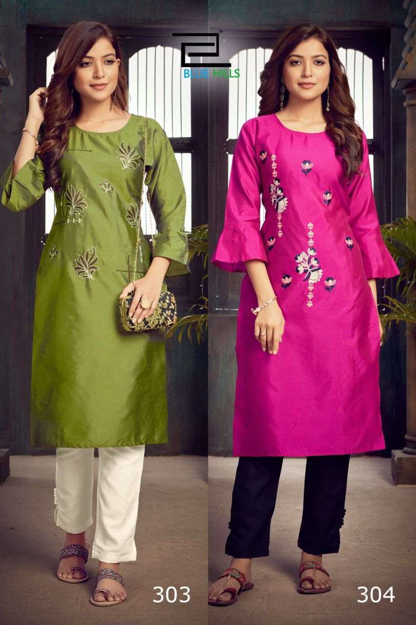 BLUE HILLS INSTAGRAM VOL 3 FANCY KURTI WITH LOW BUDGET WIRH BEST RATES