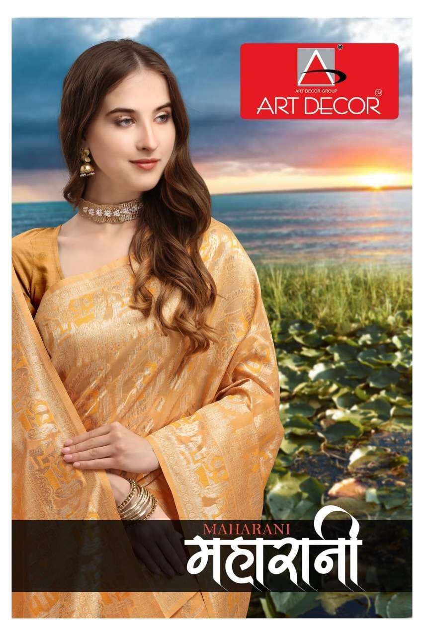 MAHARANI BY ART DECOR HANDLOOM COTTON TRADITIONAL WEAR SAREE