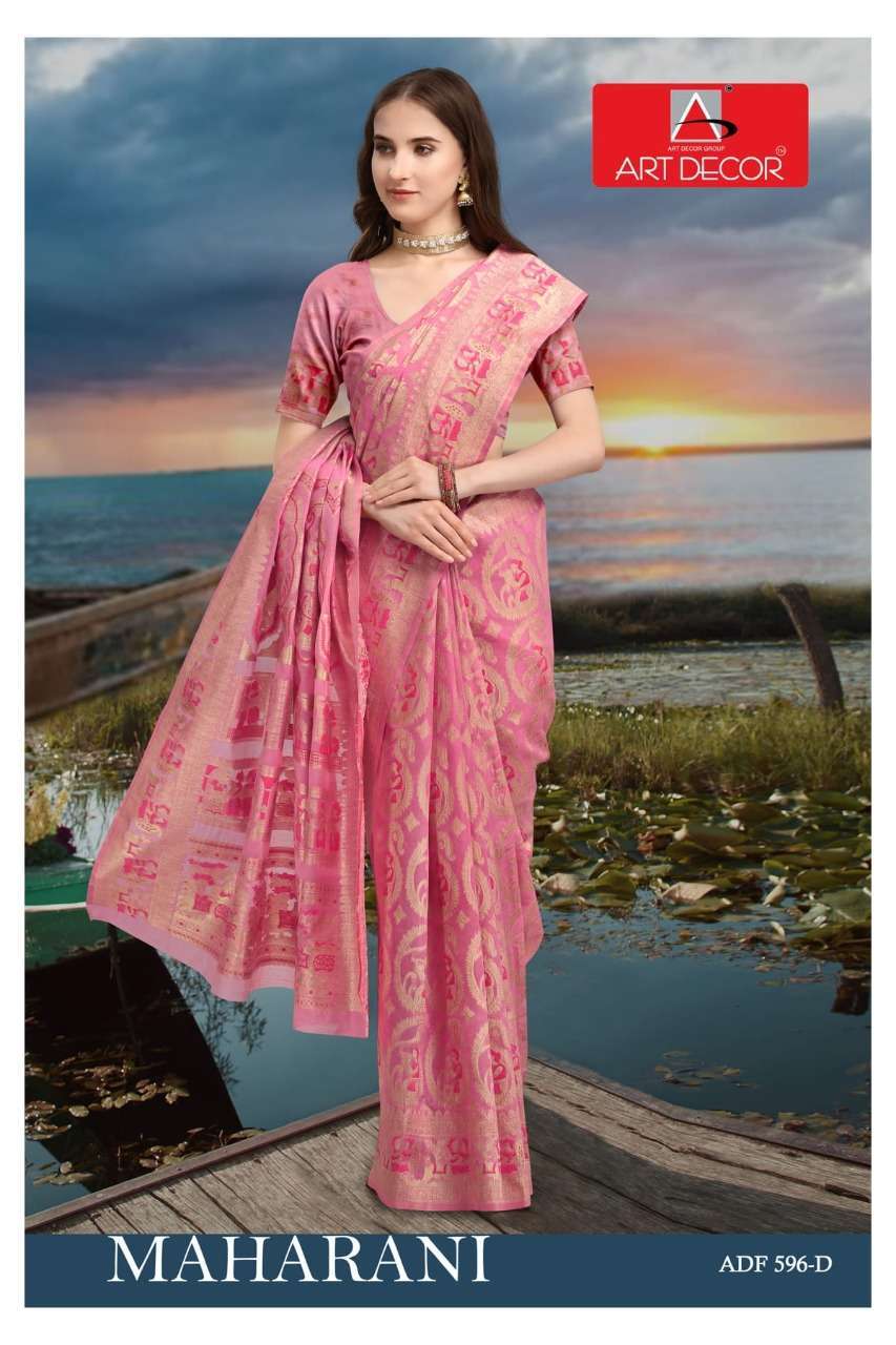 MAHARANI BY ART DECOR HANDLOOM COTTON TRADITIONAL WEAR SAREE