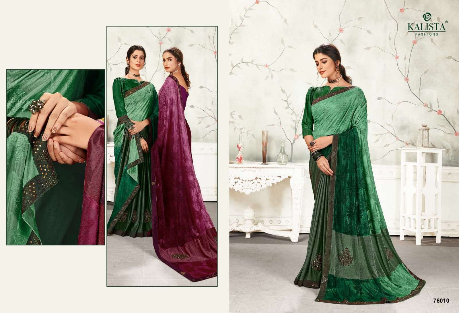 ONE PLUS VOL 3 BY KALISTA PRINTED FANCY ETHNIC WEAR SAREES