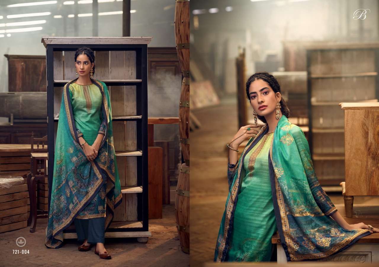 belliza heritage series 721001-721010 Pure Handloom Silk suit
