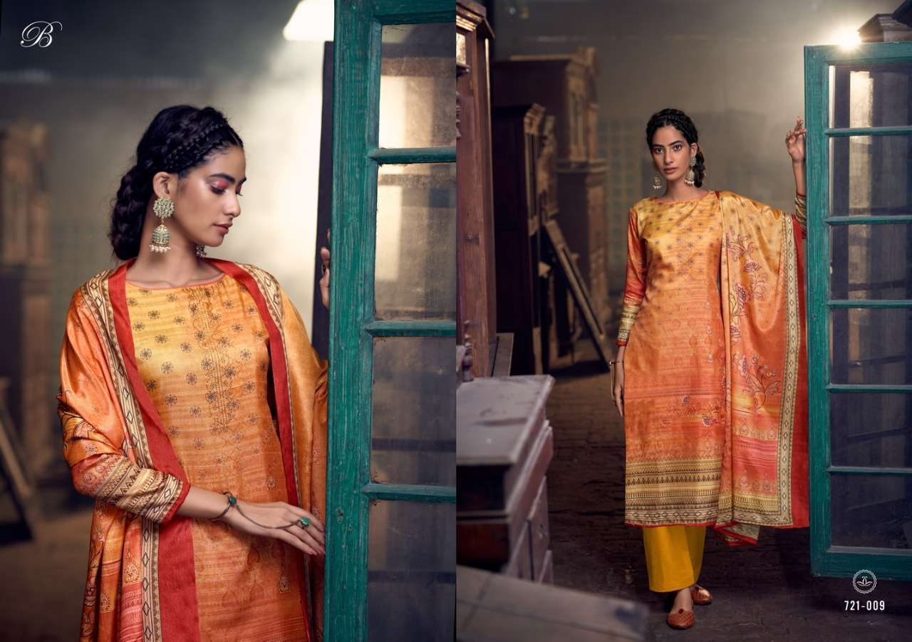 belliza heritage series 721001-721010 Pure Handloom Silk suit
