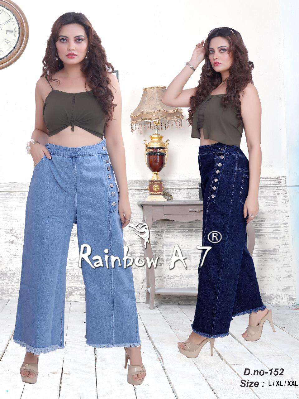Buy Devil Casual Flared Denim Palazzo Pants for Women (Light Blue & Dark  Blue,28)-(Pack of 02) at Amazon.in