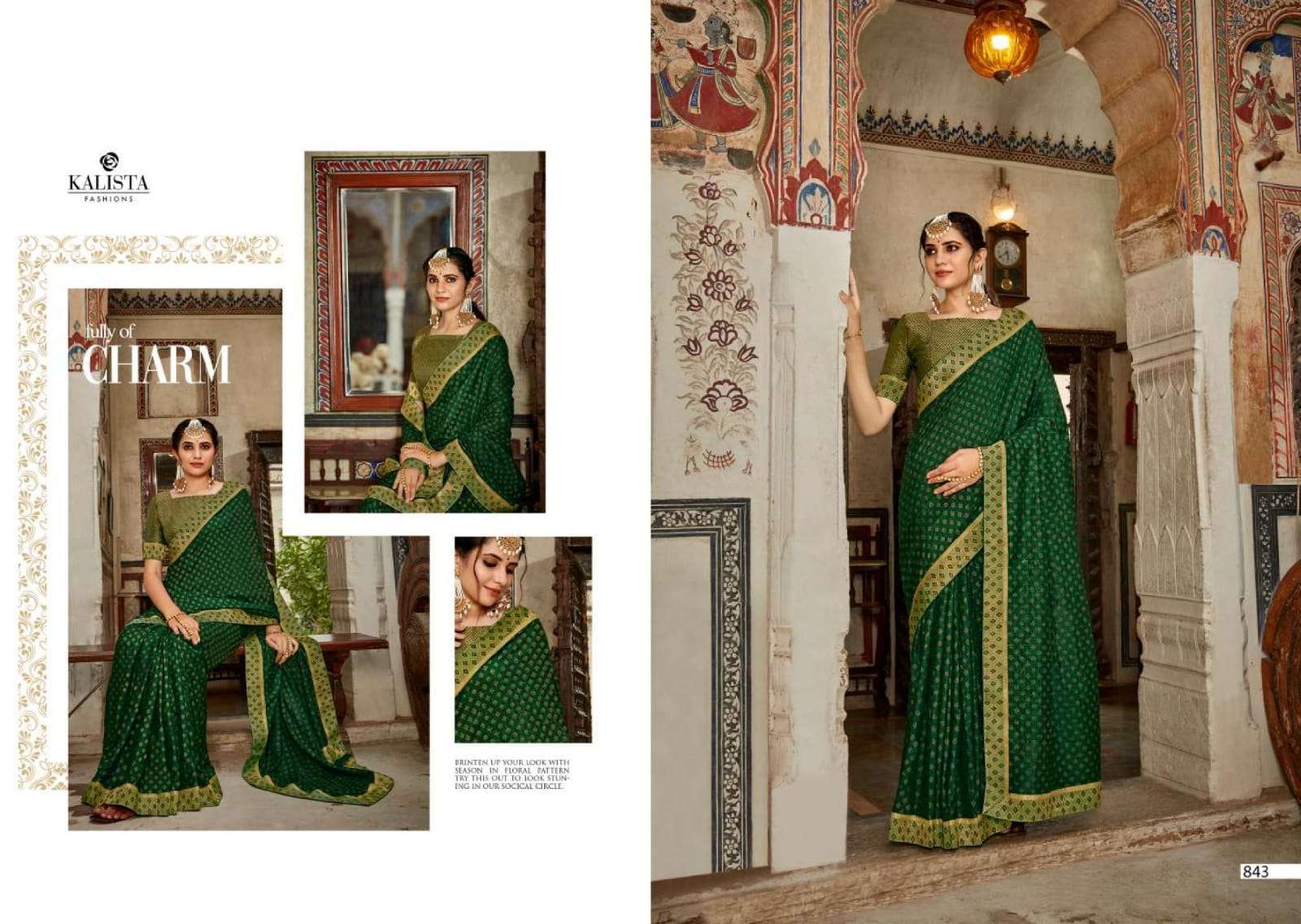 kalista kalki vol 3 series 842-849 Vichitra due drop saree