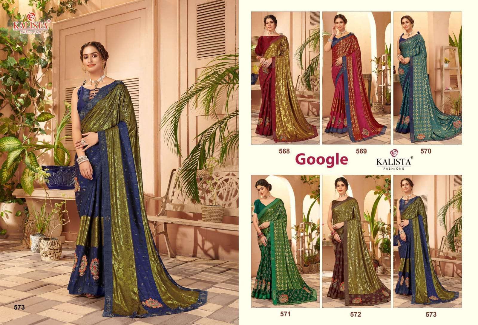 KALISTA PRESENT GOOGLE IMPORTED DESIGNER FANCY SAREE