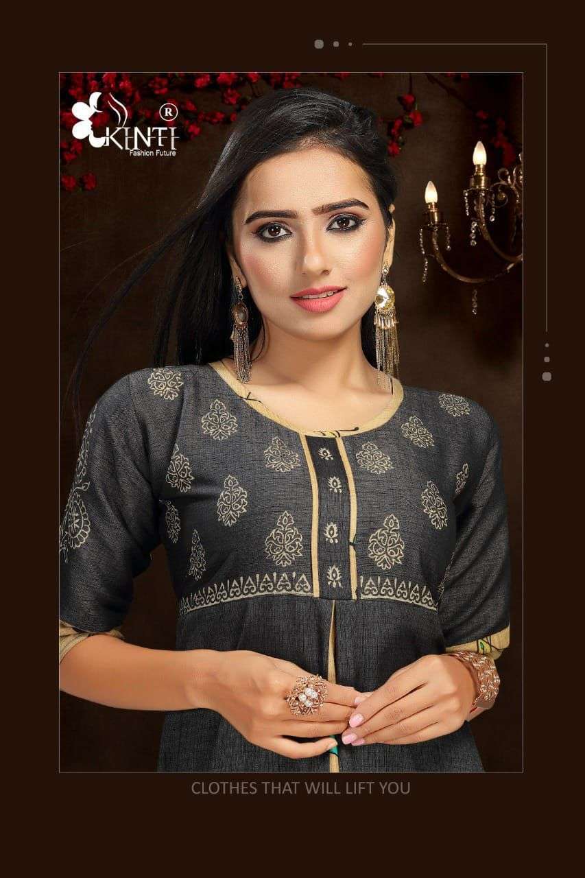 kinti color fountain vol 2 series 201-210 rayon two tone Kurtis