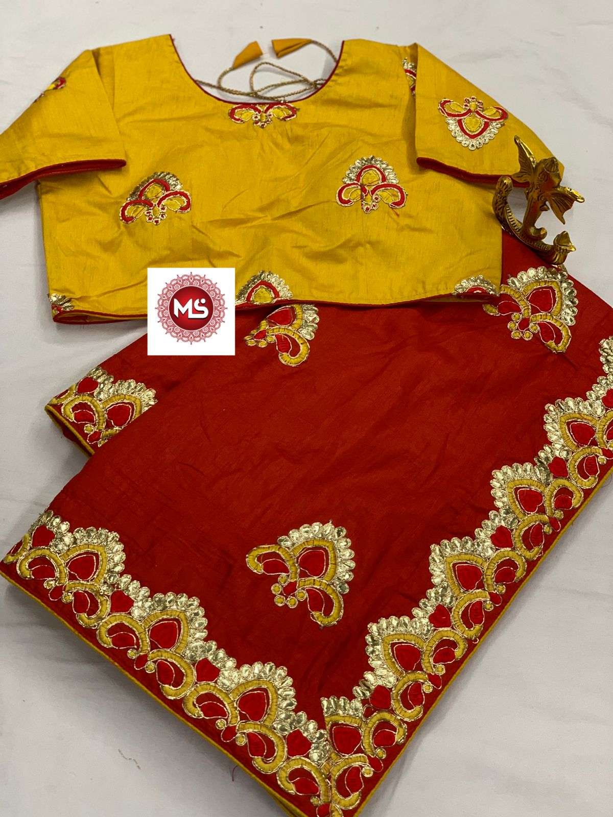 MS BRAND DOLA BORDER DESIGNER DOLA SILK SAREE 
