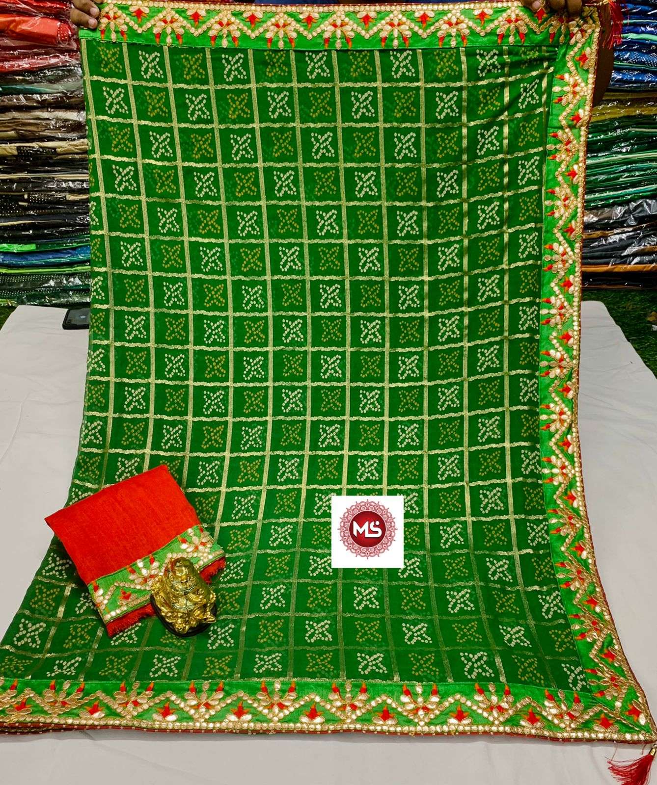 MS BRAND SAREE GOTA PATTI DESIGNER GEORGETTE SAREE
