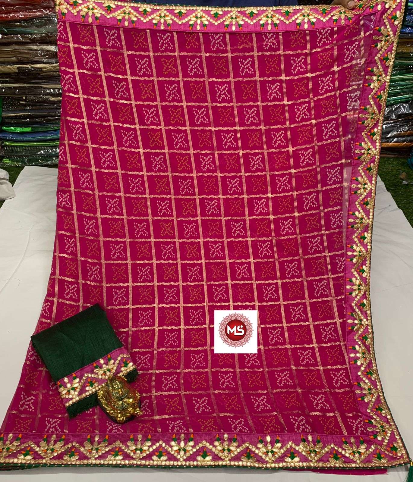 MS BRAND SAREE GOTA PATTI DESIGNER GEORGETTE SAREE