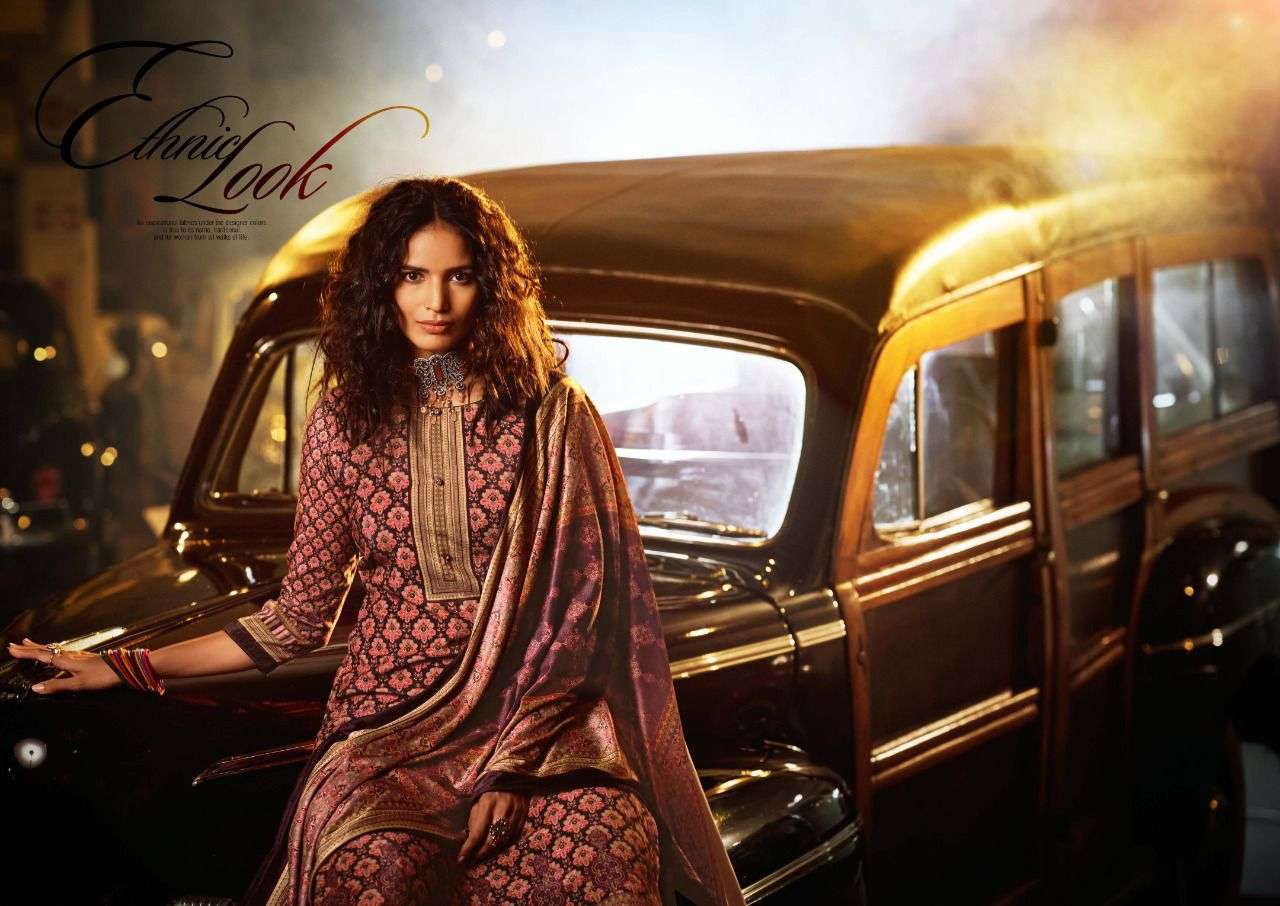 sargam vintage series 252001-252006 pure velvet suit