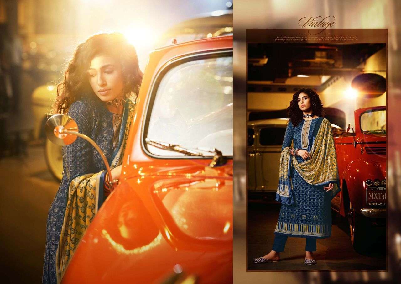 sargam vintage series 252001-252006 pure velvet suit