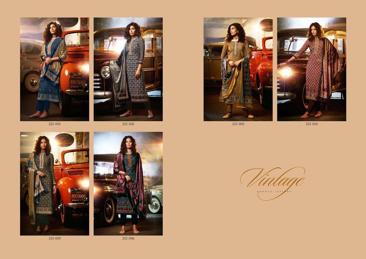 sargam vintage series 252001-252006 pure velvet suit