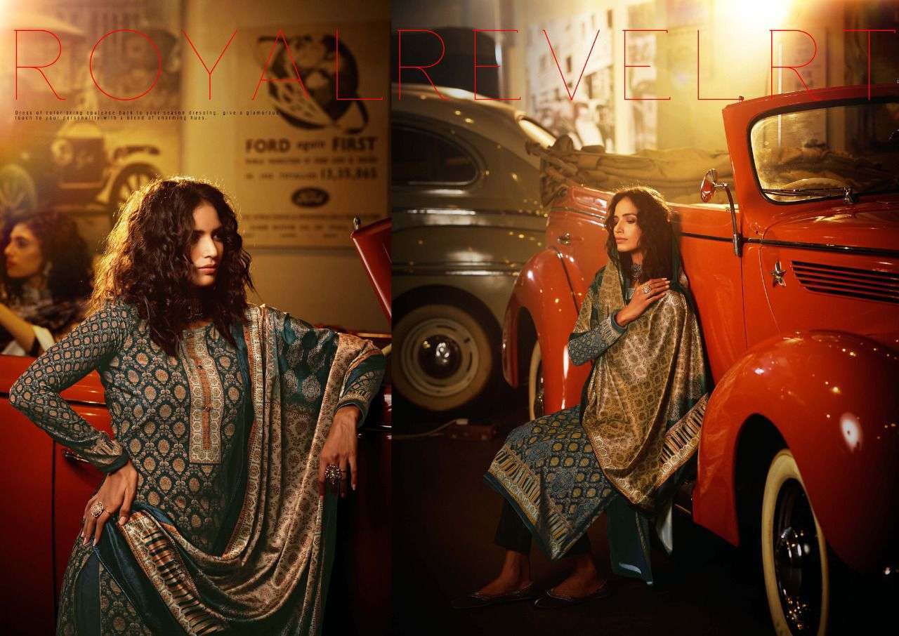 sargam vintage series 252001-252006 pure velvet suit