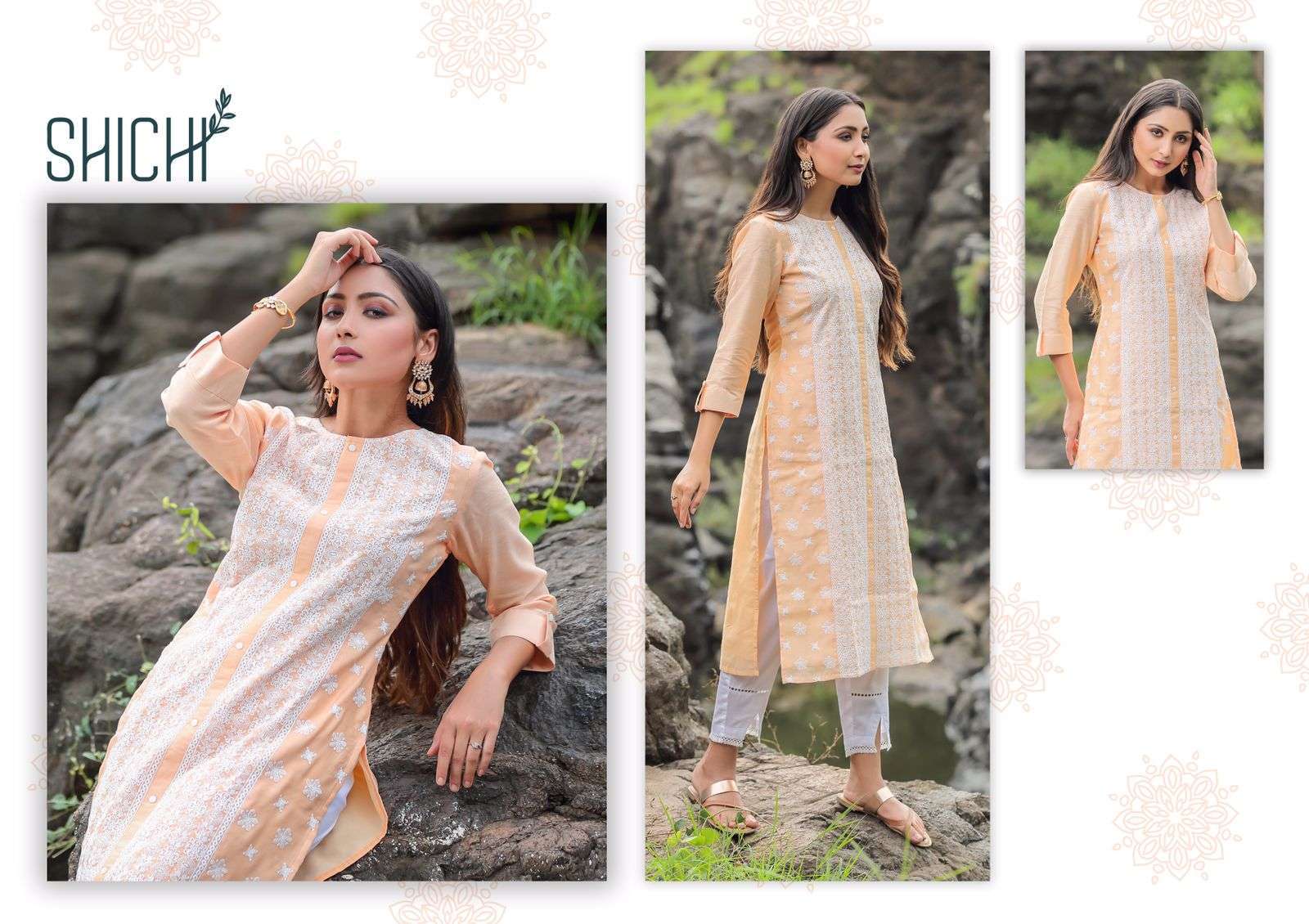 SHICHI PRESENTS QURBAT STRAIGHT KURTI WITH PANT BEAUTIFUL COLORS
