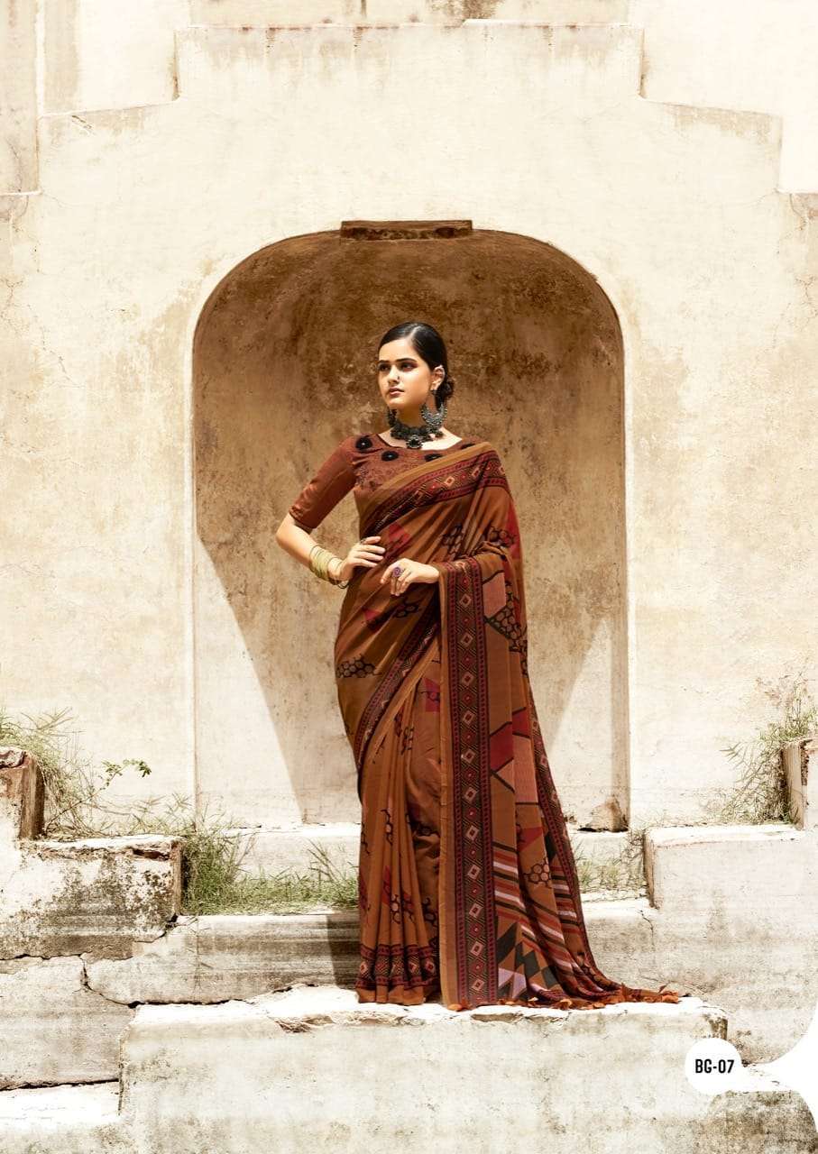 sr brand black georgette series 01-08 black georgette with swaroski work saree