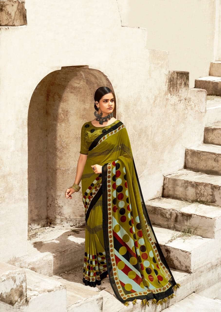 sr brand black georgette series 01-08 black georgette with swaroski work saree