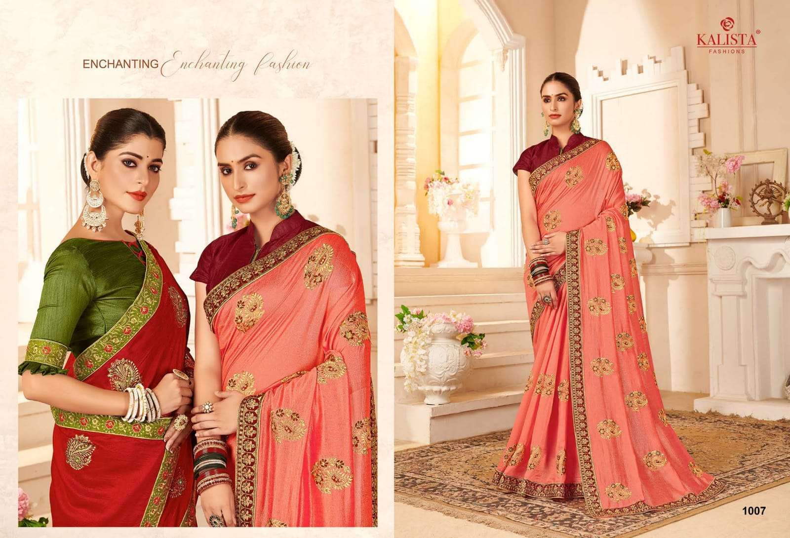 SUNAINA VOL 3 BY KALISTA VICHITRA SILK ETHNIC WEAR FANCY SAREE