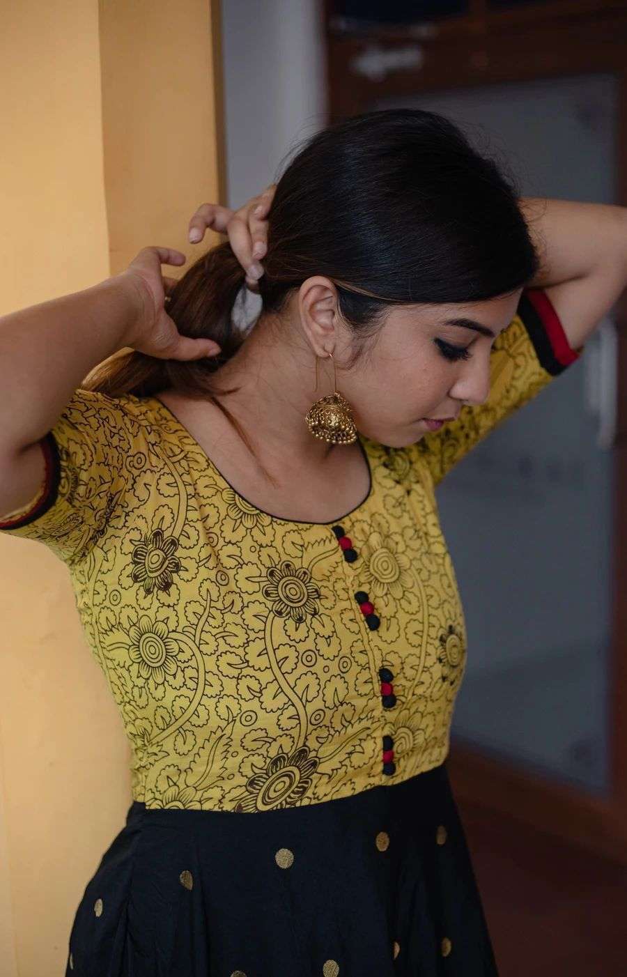 2 COLOR DESIGNER RAYON SLUB KURTI 