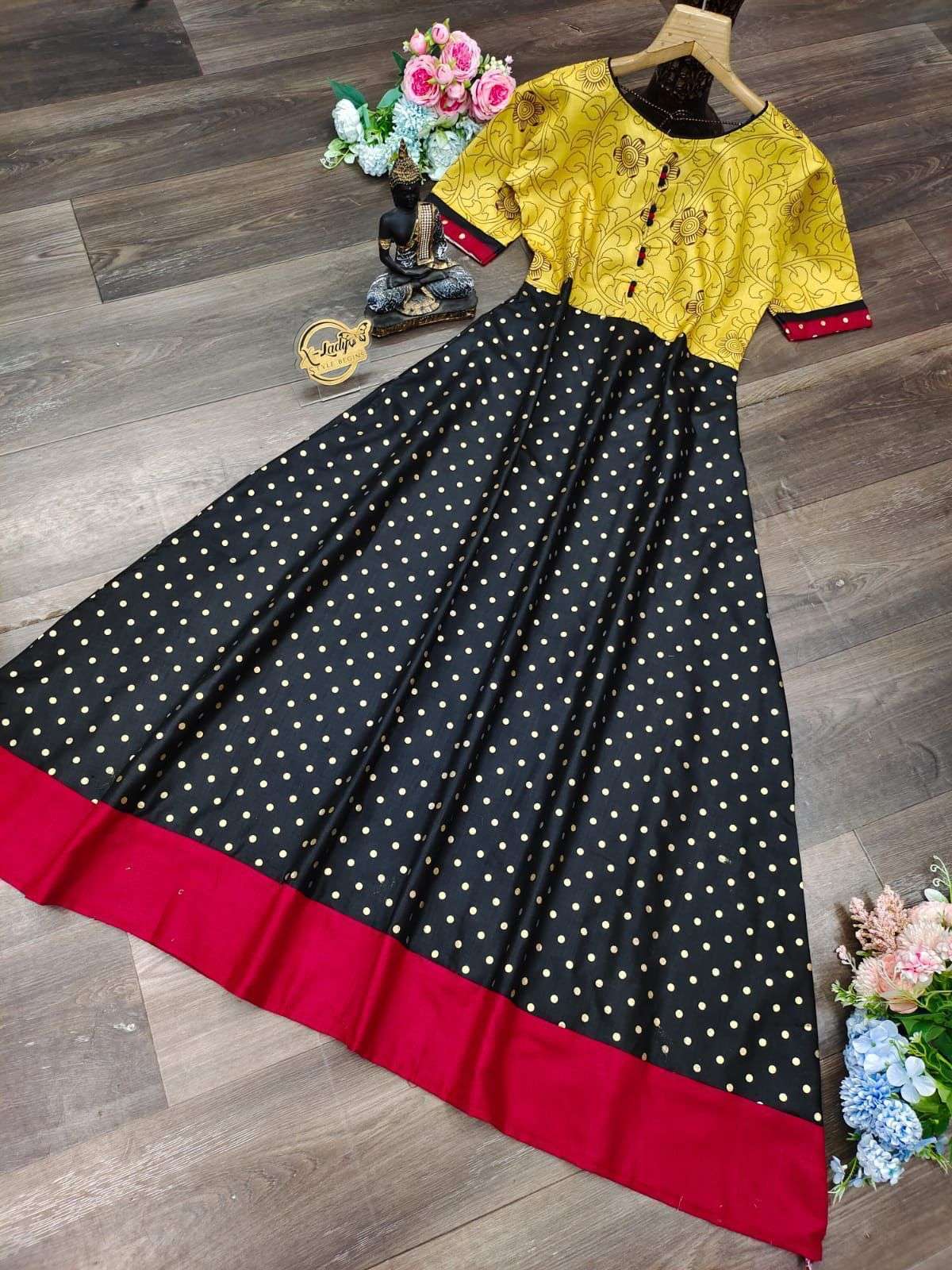 2 COLOR DESIGNER RAYON SLUB KURTI 