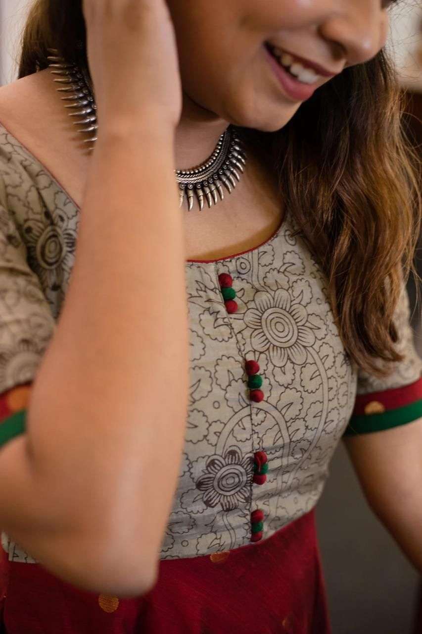2 COLOR DESIGNER RAYON SLUB KURTI 