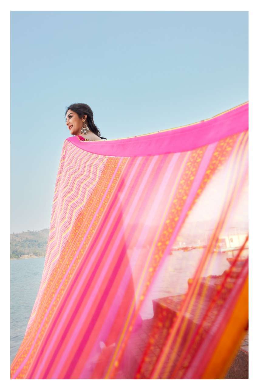 Georgette Satin Patta Sarees new collection / Satin patta saree for women