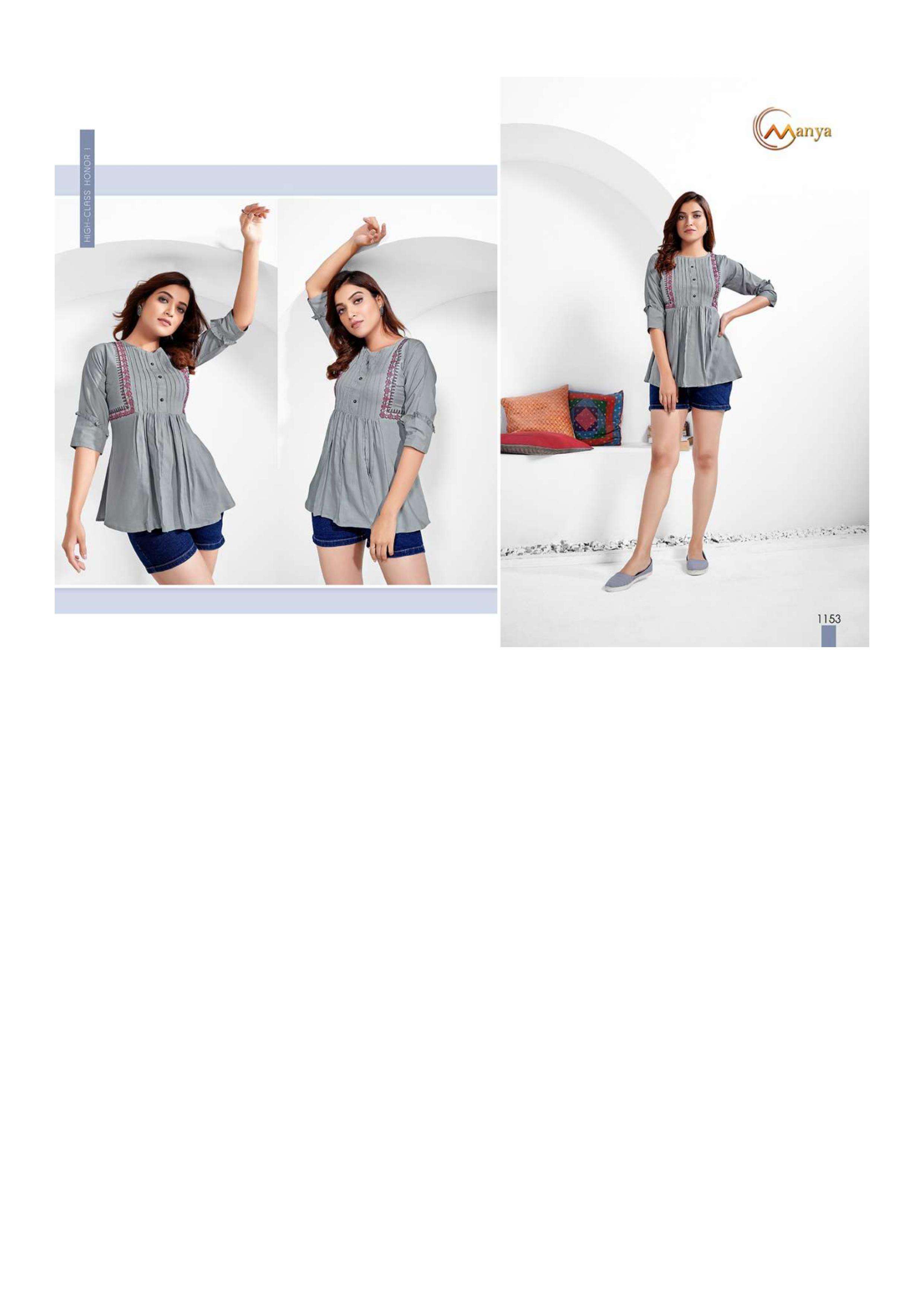 Mansi fashion colors 2 series 1151-1156 pure viscose top