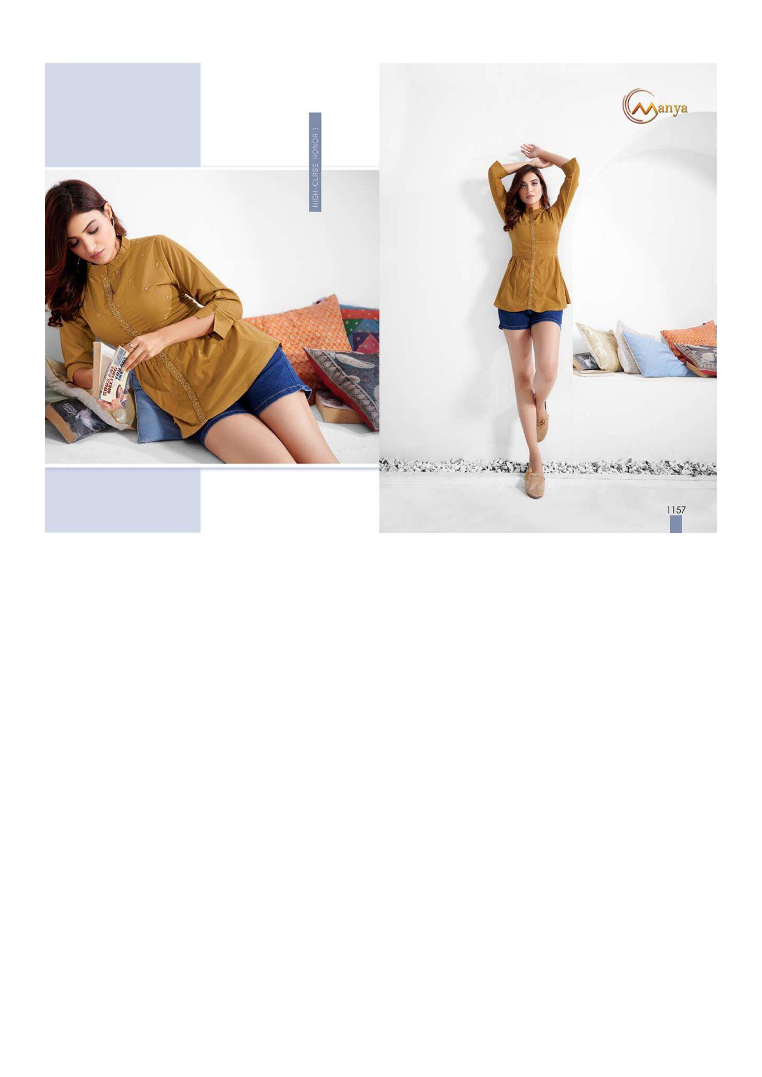 Mansi fashion colors 2 series 1151-1156 pure viscose top
