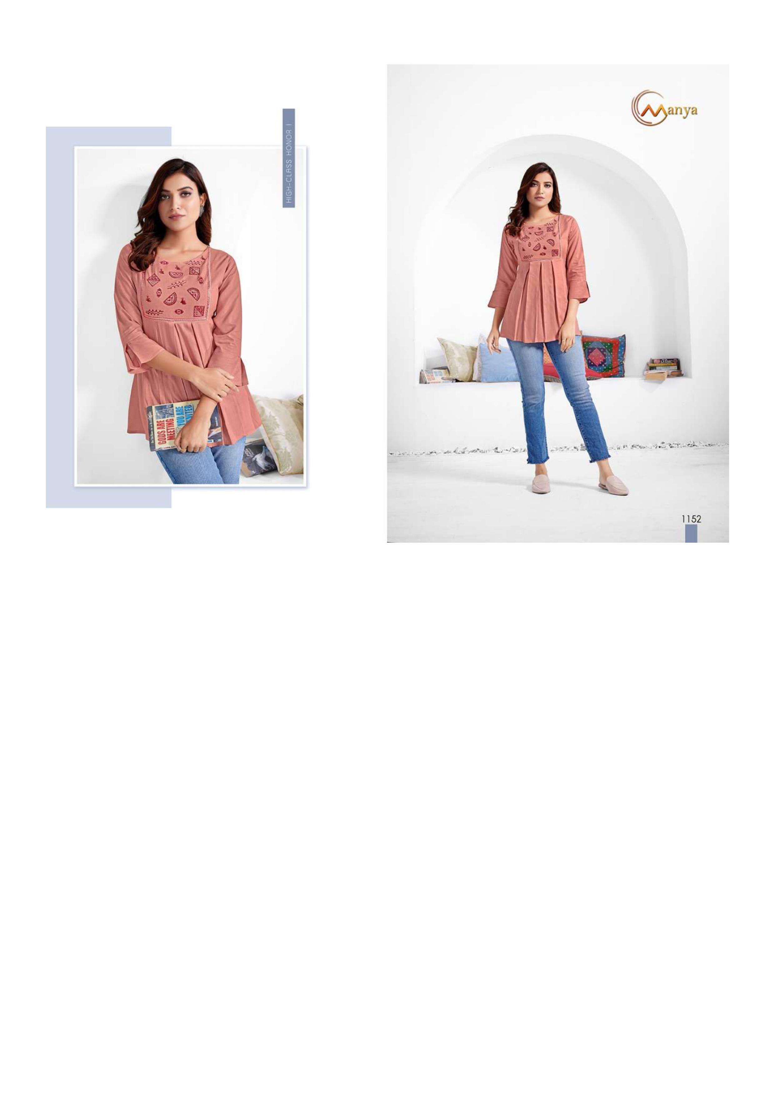 Mansi fashion colors 2 series 1151-1156 pure viscose top