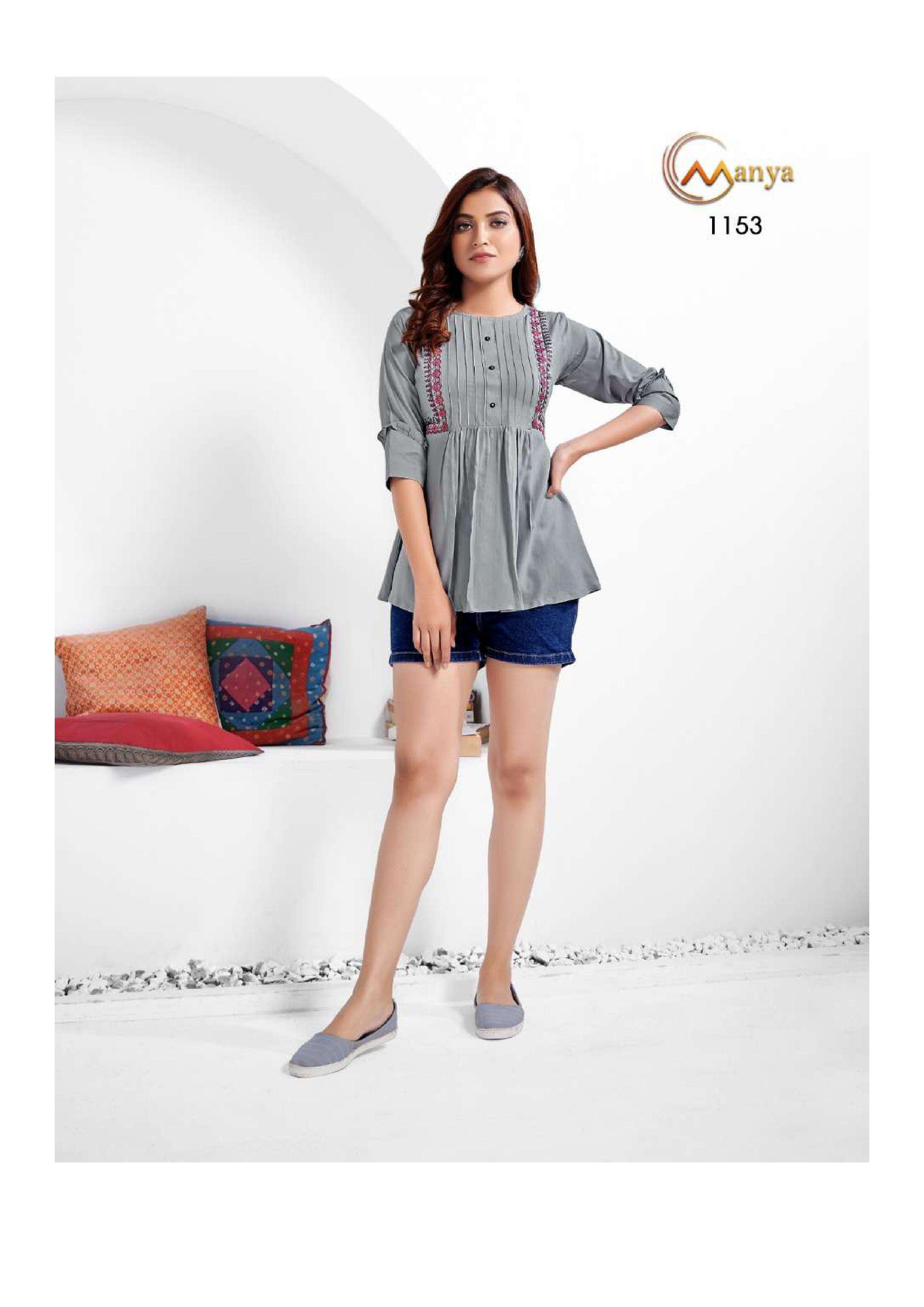 Mansi fashion colors 2 series 1151-1156 pure viscose top