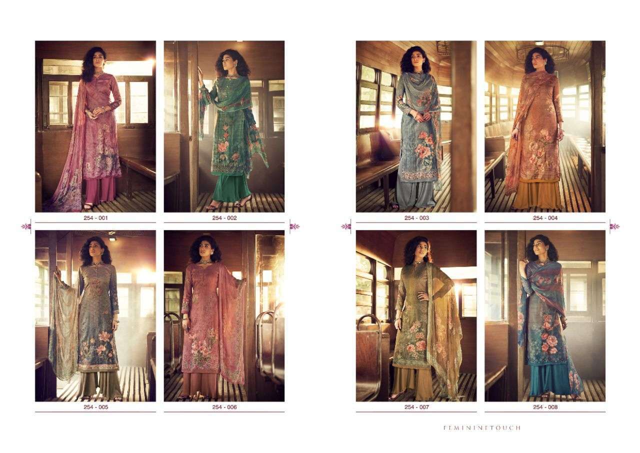sargam coral series 254001-254008 pure viscose pashmina suit
