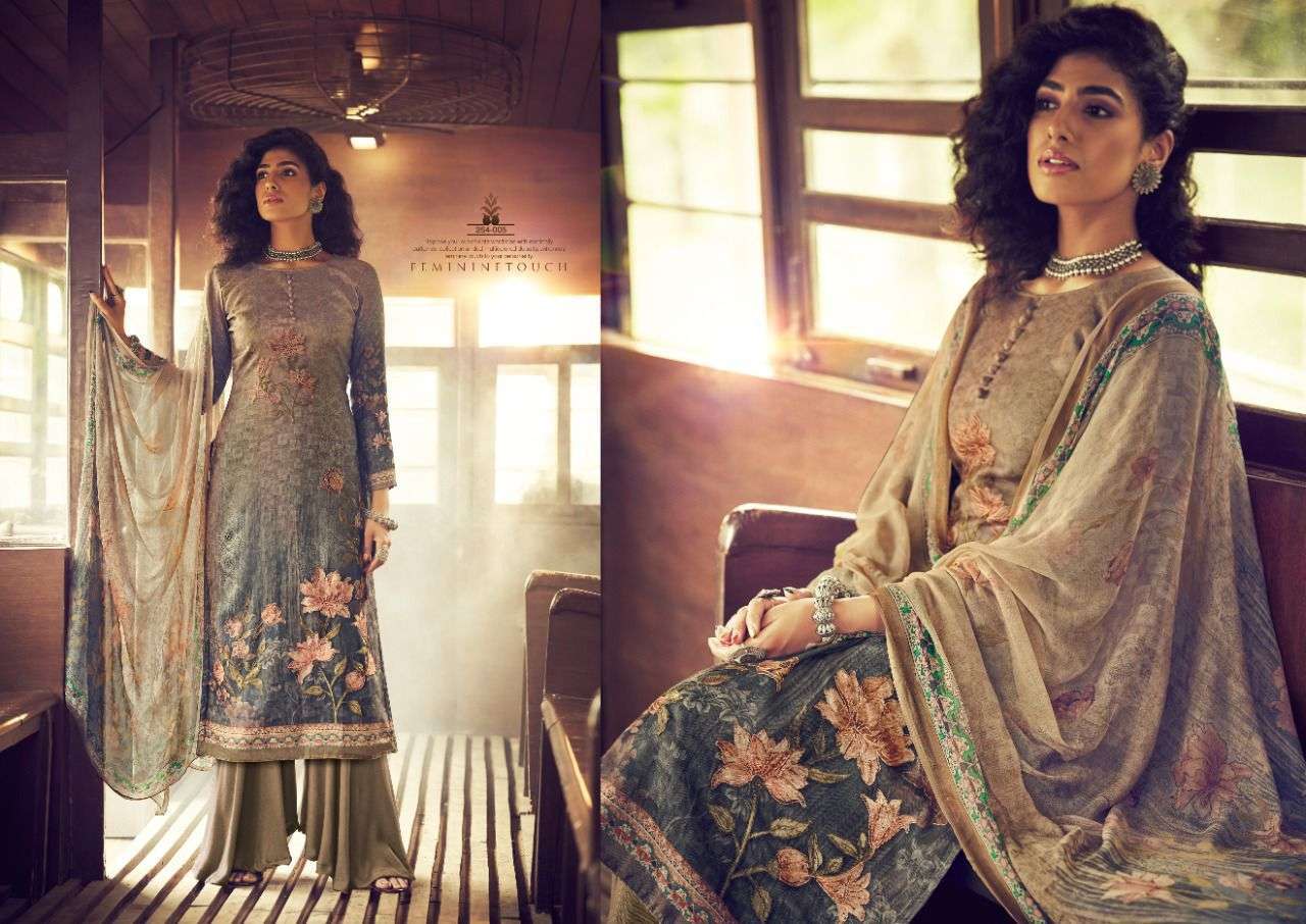 sargam coral series 254001-254008 pure viscose pashmina suit