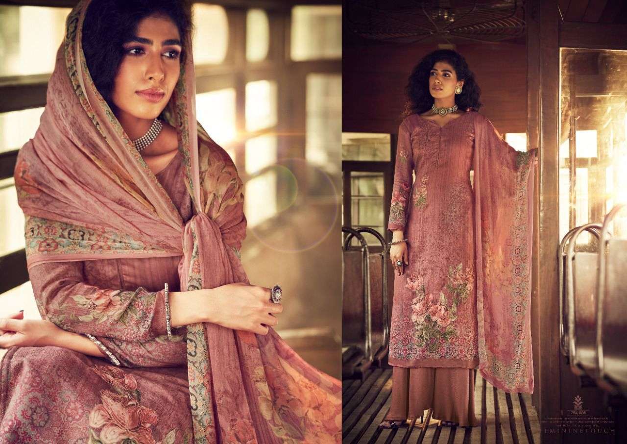 sargam coral series 254001-254008 pure viscose pashmina suit