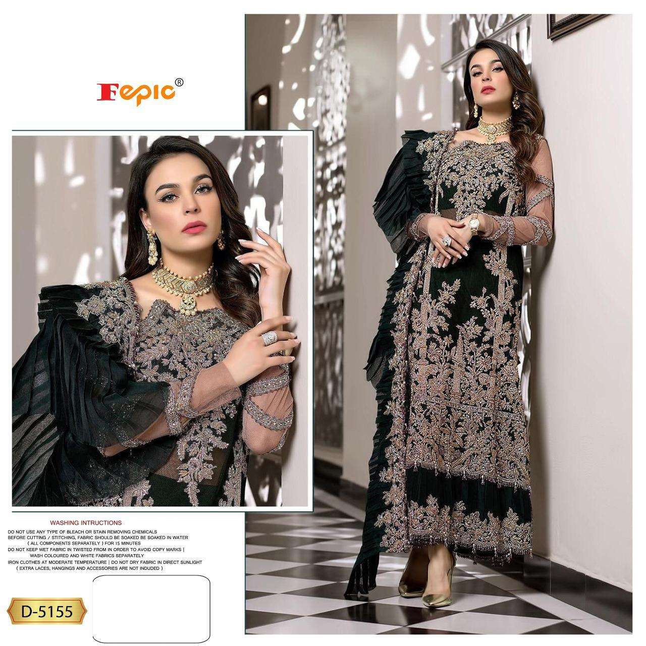 fepic D-5155 design colors faux georgette pakistani suit 