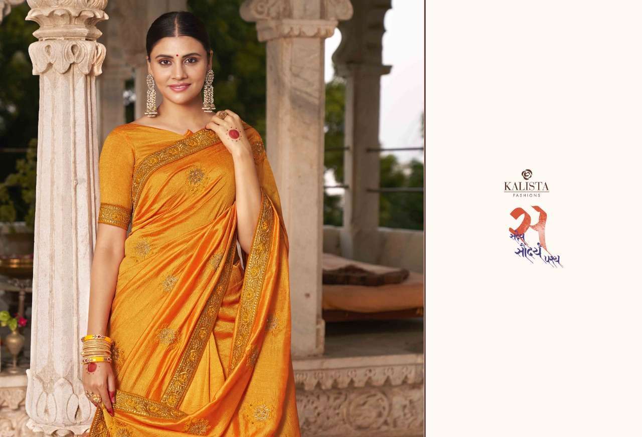 kalista renuka series 3562-3569 vichitra with moti and heavy diamond saree