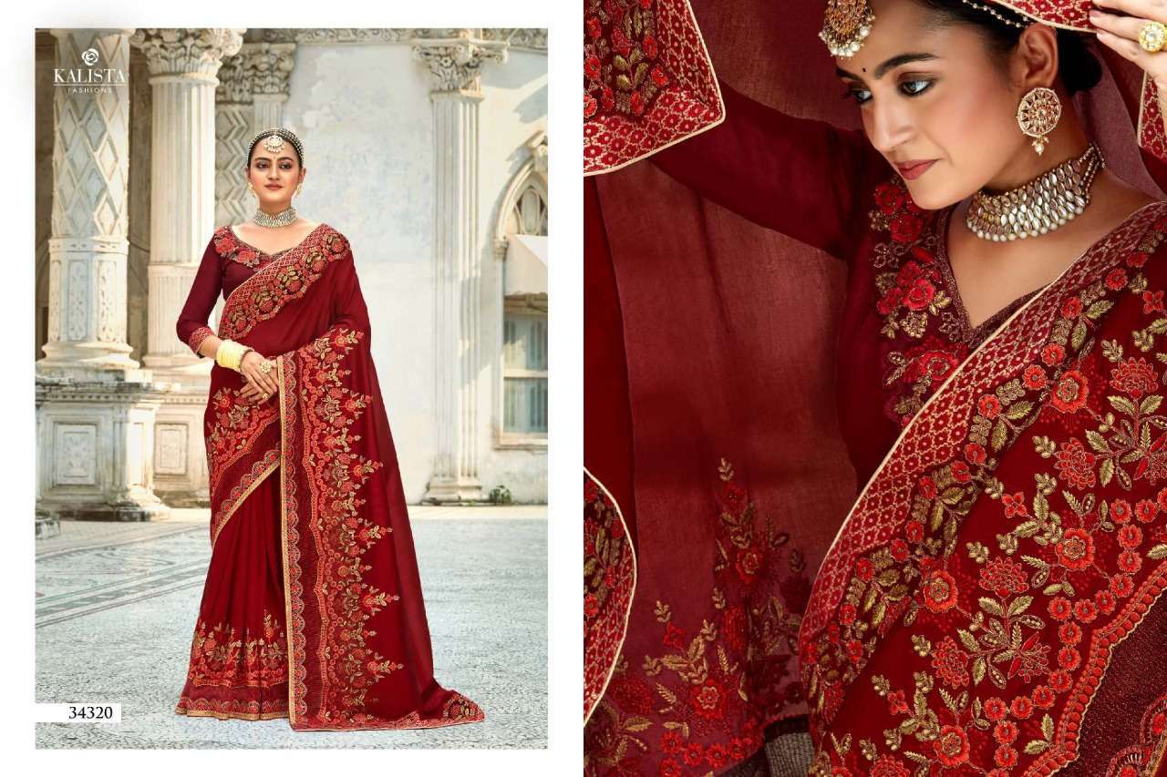 kalista sana gold edition series 34313-34320 vichitra saree