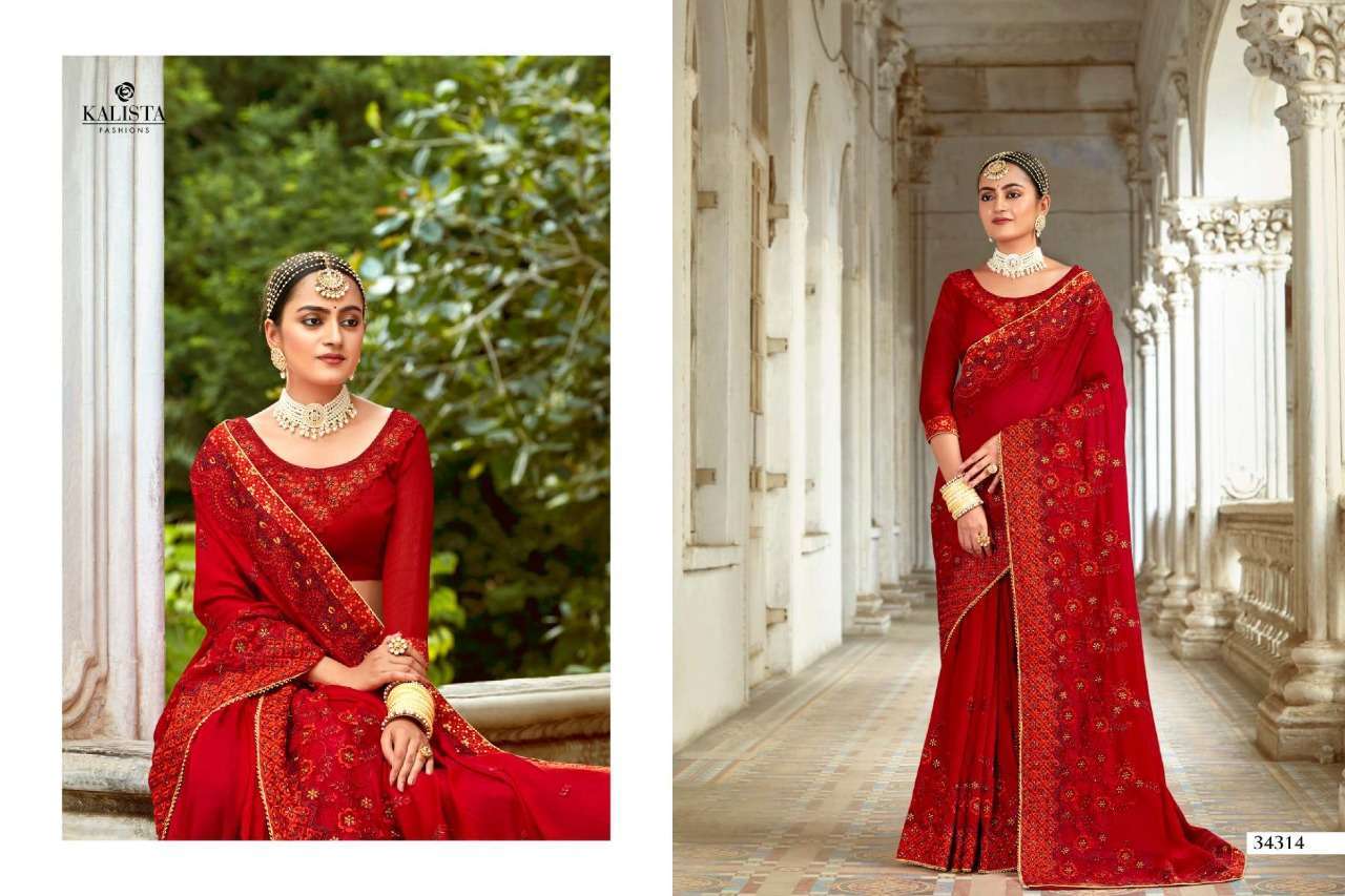 kalista sana gold edition series 34313-34320 vichitra saree