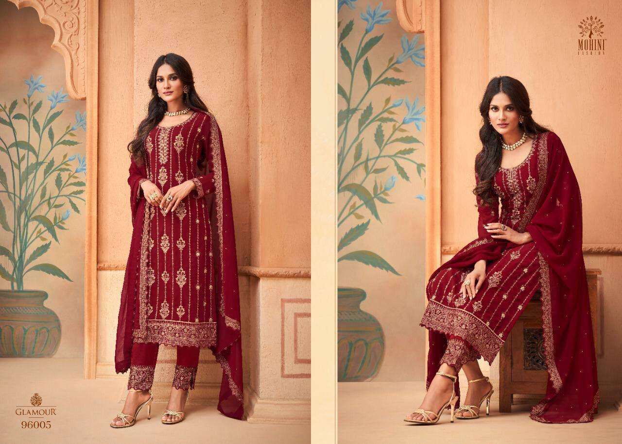 MOHINI GLAMOUR-96 96605 COLOR DESIGNER HEAVY FAUX GEORGETTE SUIT 
