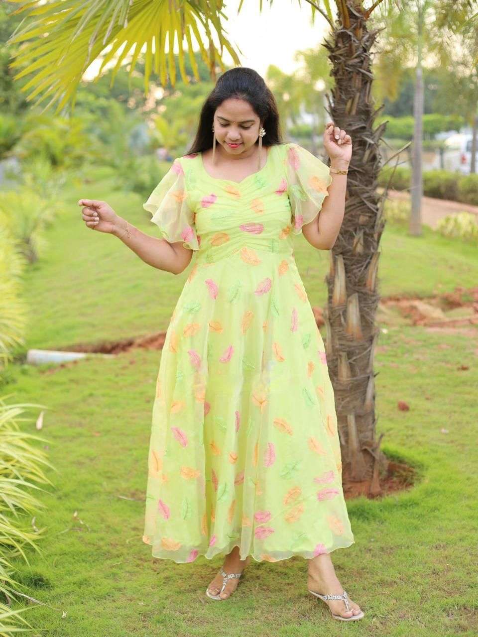 X-LADY 3 COLORS DESIGNER FAUX GEORGETTE KURTI 