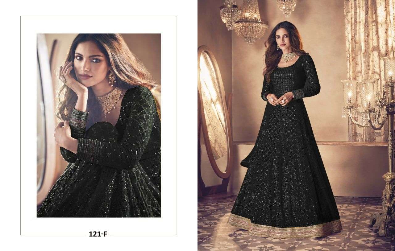 AASHIRWAD SAYURI NOOR DN-121 COLOR DESIGNER HEAVY BLOOMING GEORGETTE SUIT 