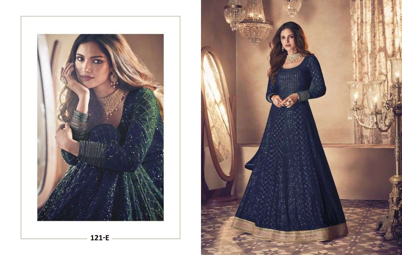 AASHIRWAD SAYURI NOOR DN-121 COLOR DESIGNER HEAVY BLOOMING GEORGETTE SUIT 