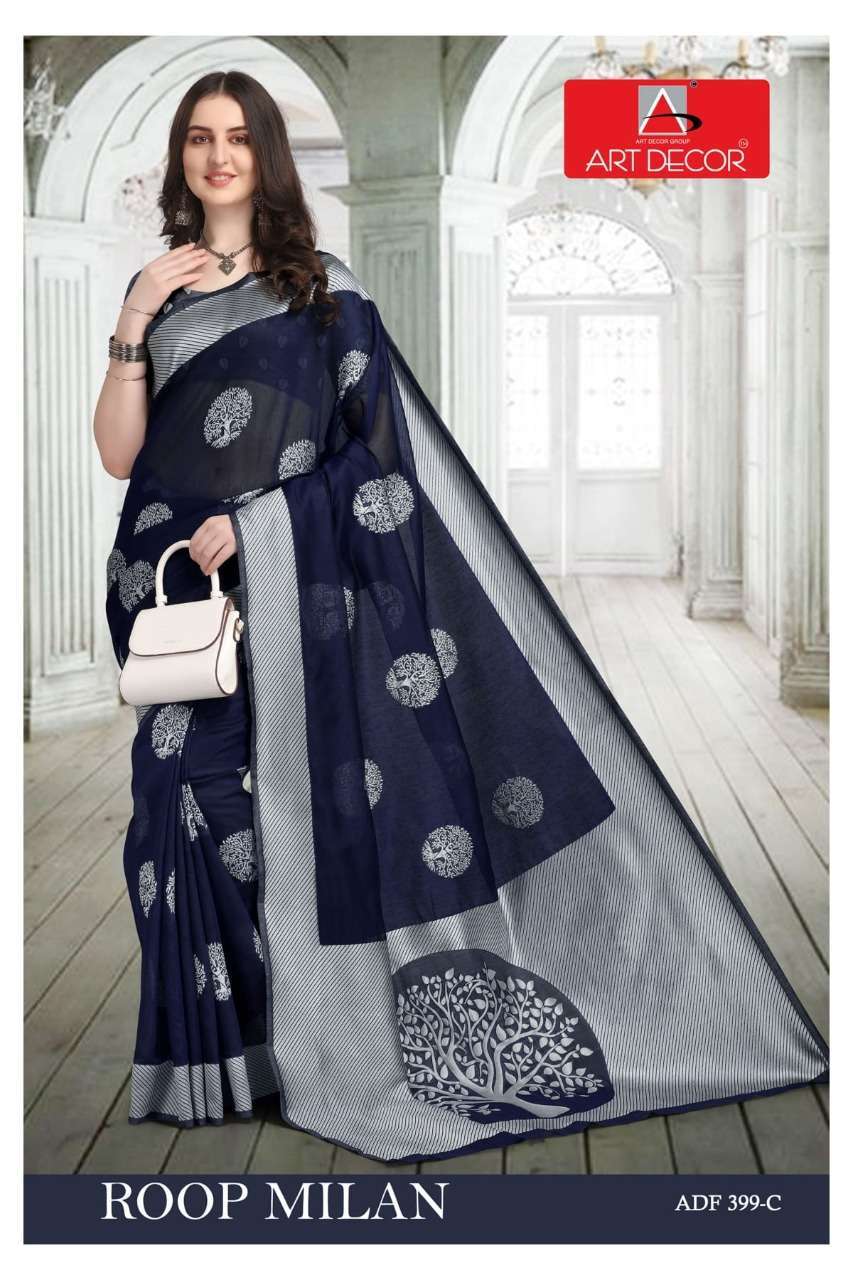 art decor roop milan series 399 handloom cotton saree