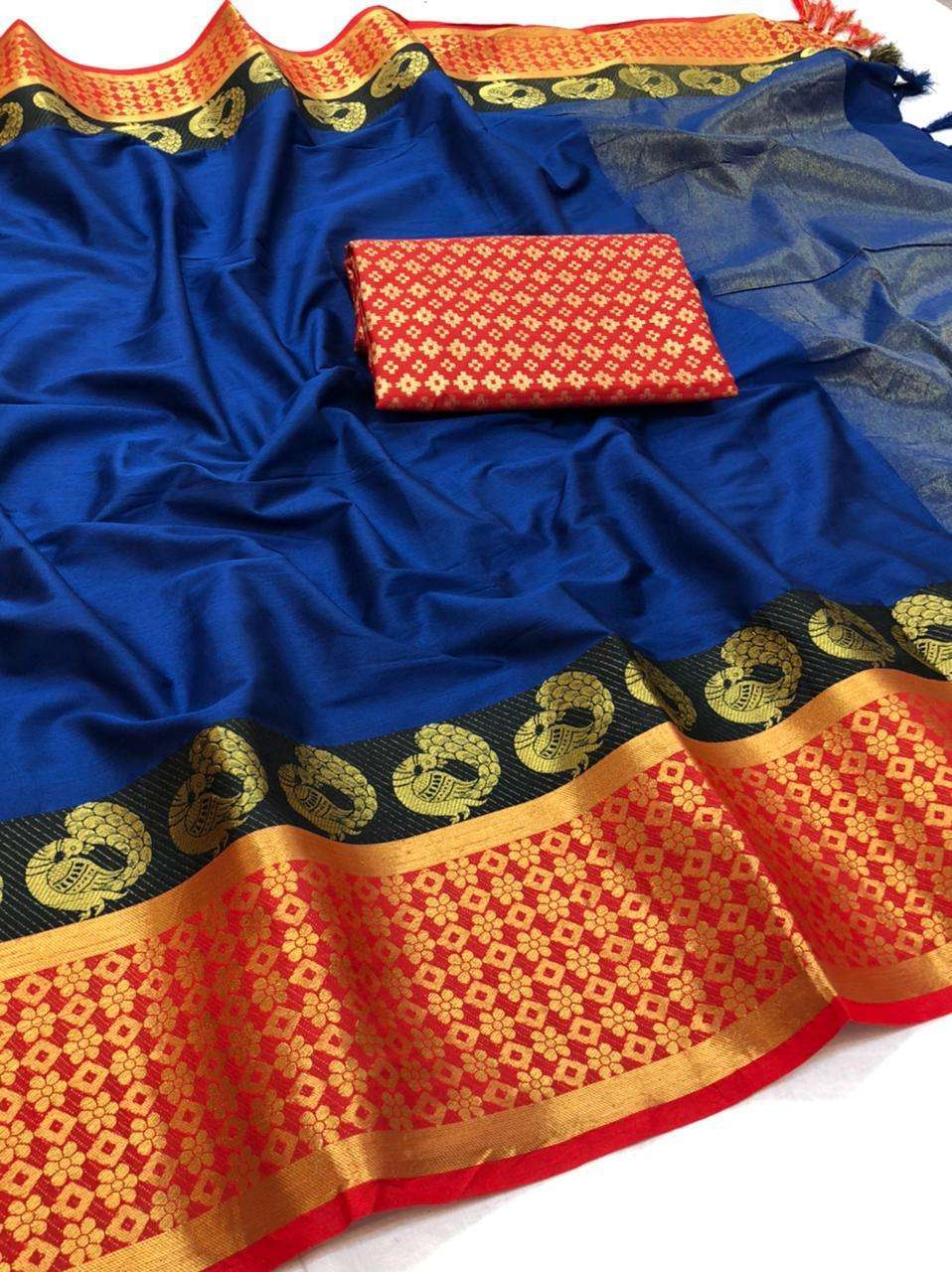 BT-51 GAJRAJ DESIGNER ORA SILK SLUB WITH WORK BORDER SAREE