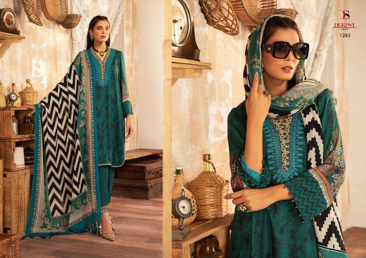 deepsy suits maria b vintage series 1281-1288 pure cotton suit 