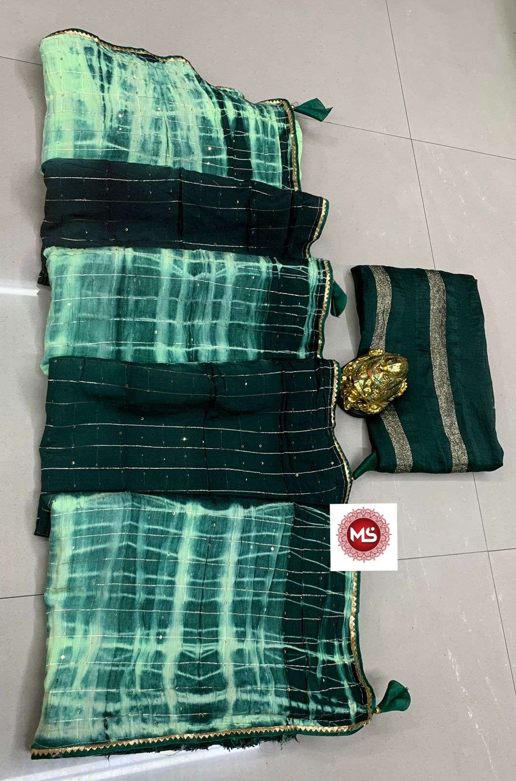 MS BRAND SIBORI CHEX DESIGNER PURE HEAVY COTTON SAREE 