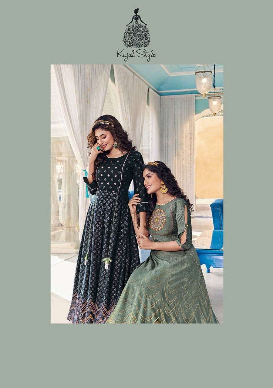 kajal style fashion colorbar vol 7 series 7001-7010 heavy rayon kurti 